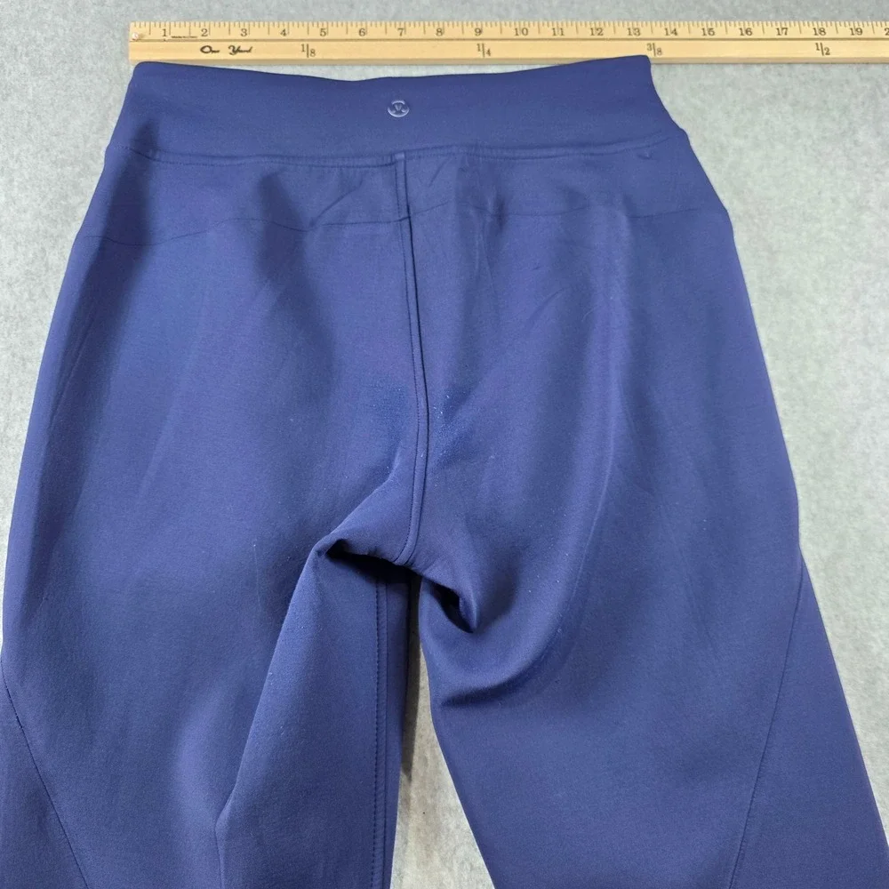 Lululemon Scuba High-Rise Jogger Navy Blue‎ Fleece Sweatpants Womens Size 4